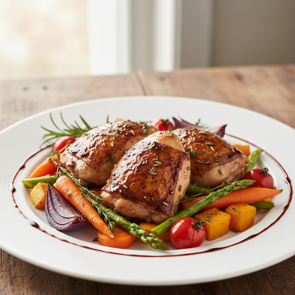 Cooking steps for chicken dish