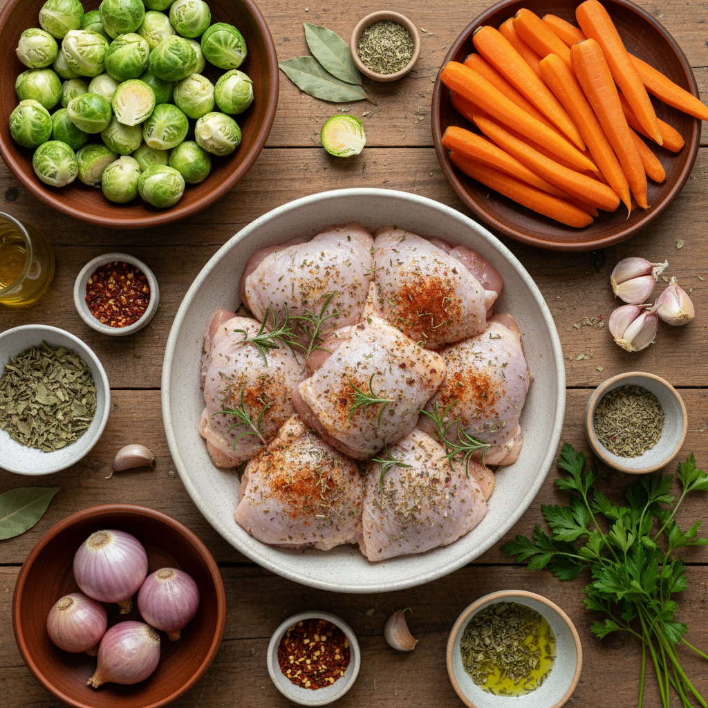 Ingredients for dish