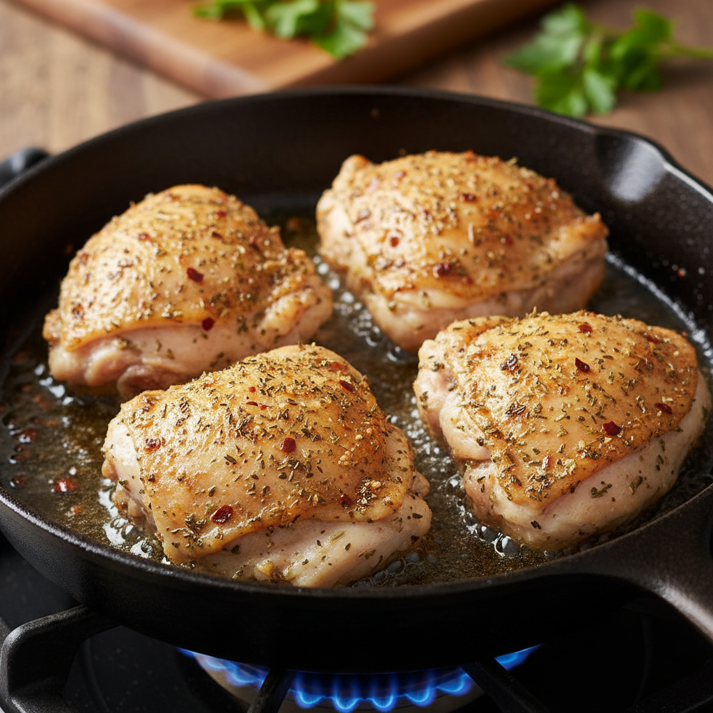 List of ingredients for chicken dish
