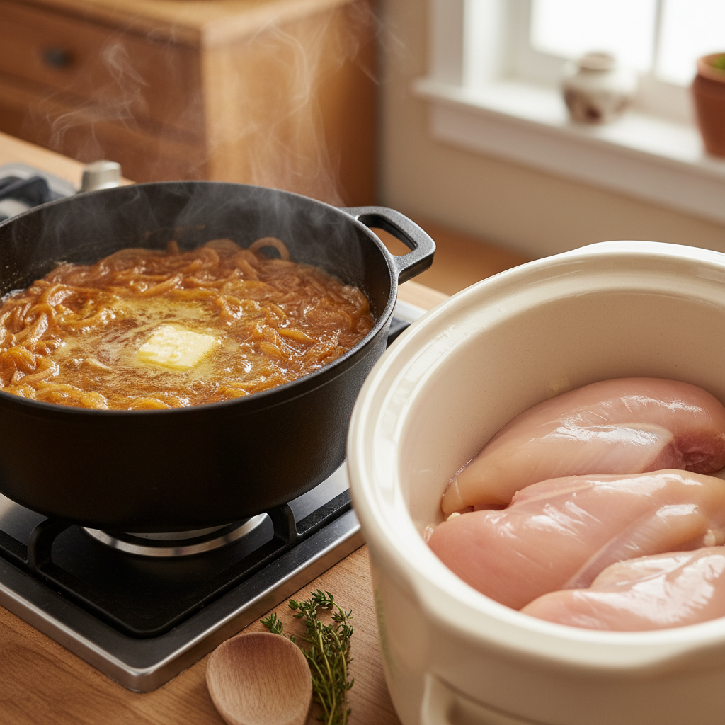 Cooking instructions for pulled chicken barbecue