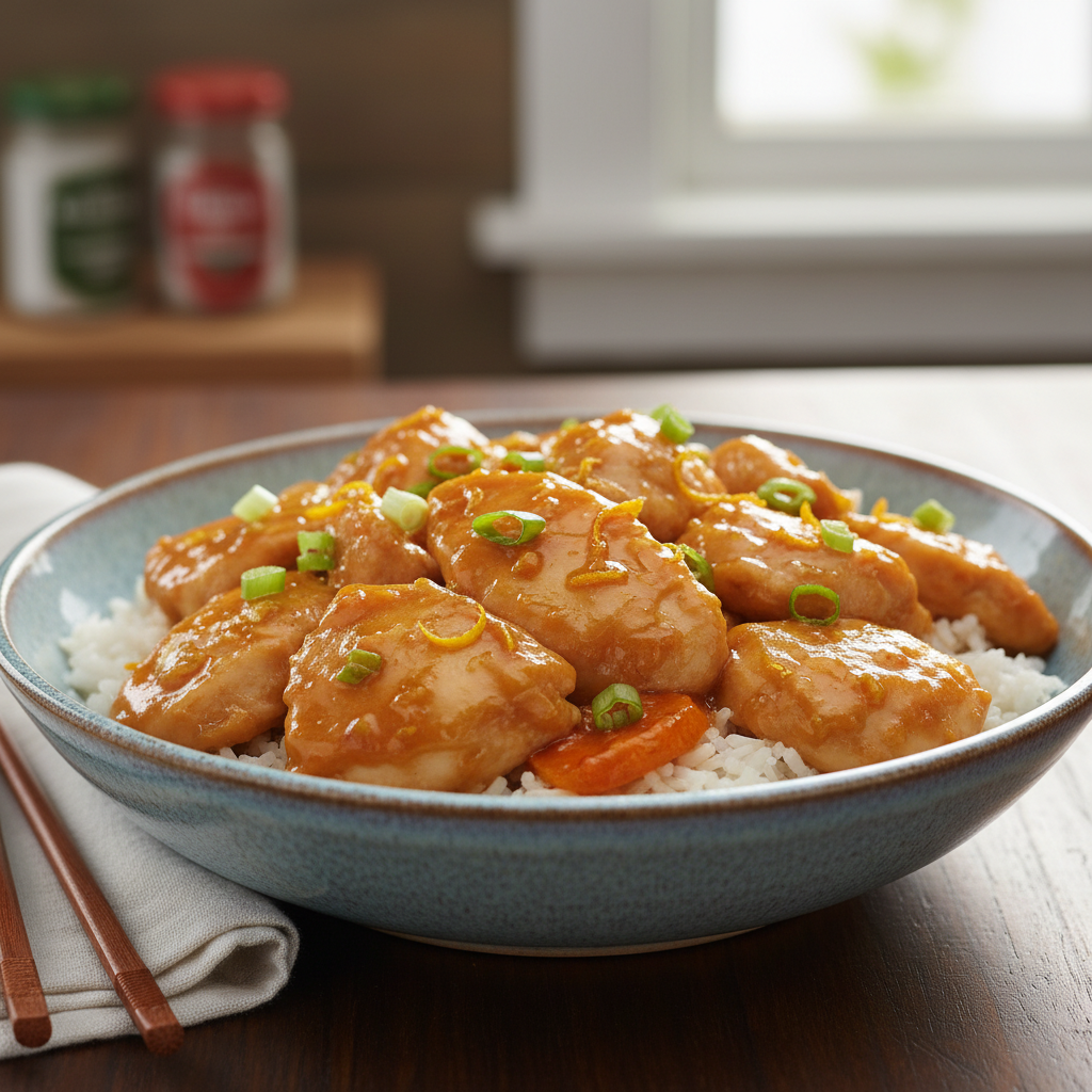 Crock-Pot Orange Chicken Preparation