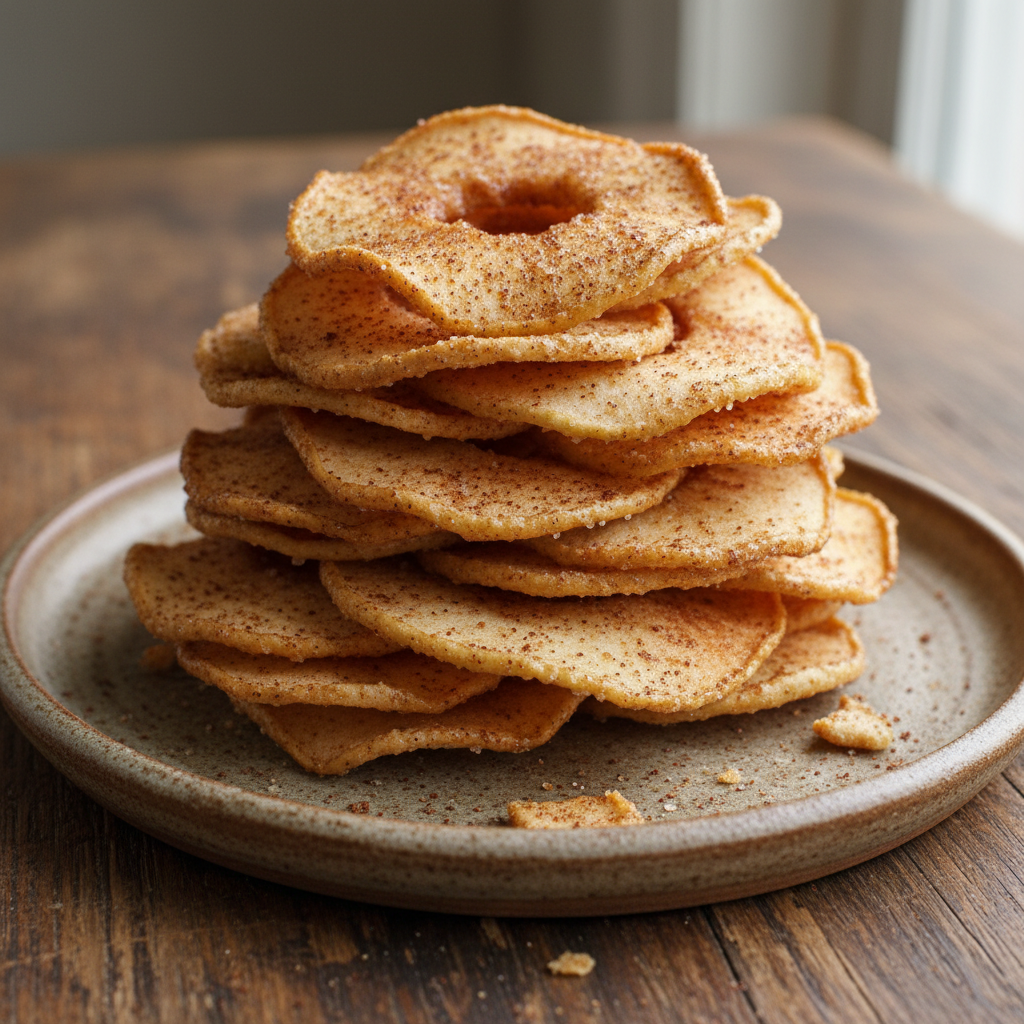 Healthy air fryer apple crisps recipe ingredients