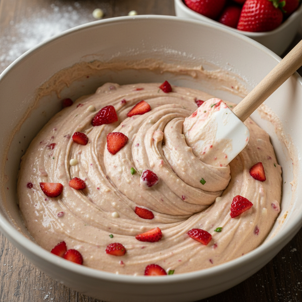 Instructions to Make Strawberry Blondies