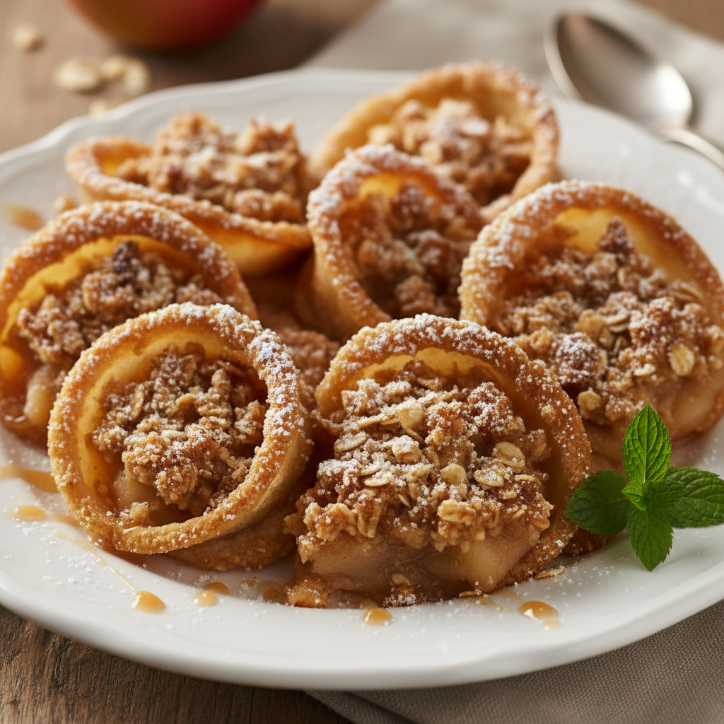 Step-by-step instructions for air fryer apple crisps