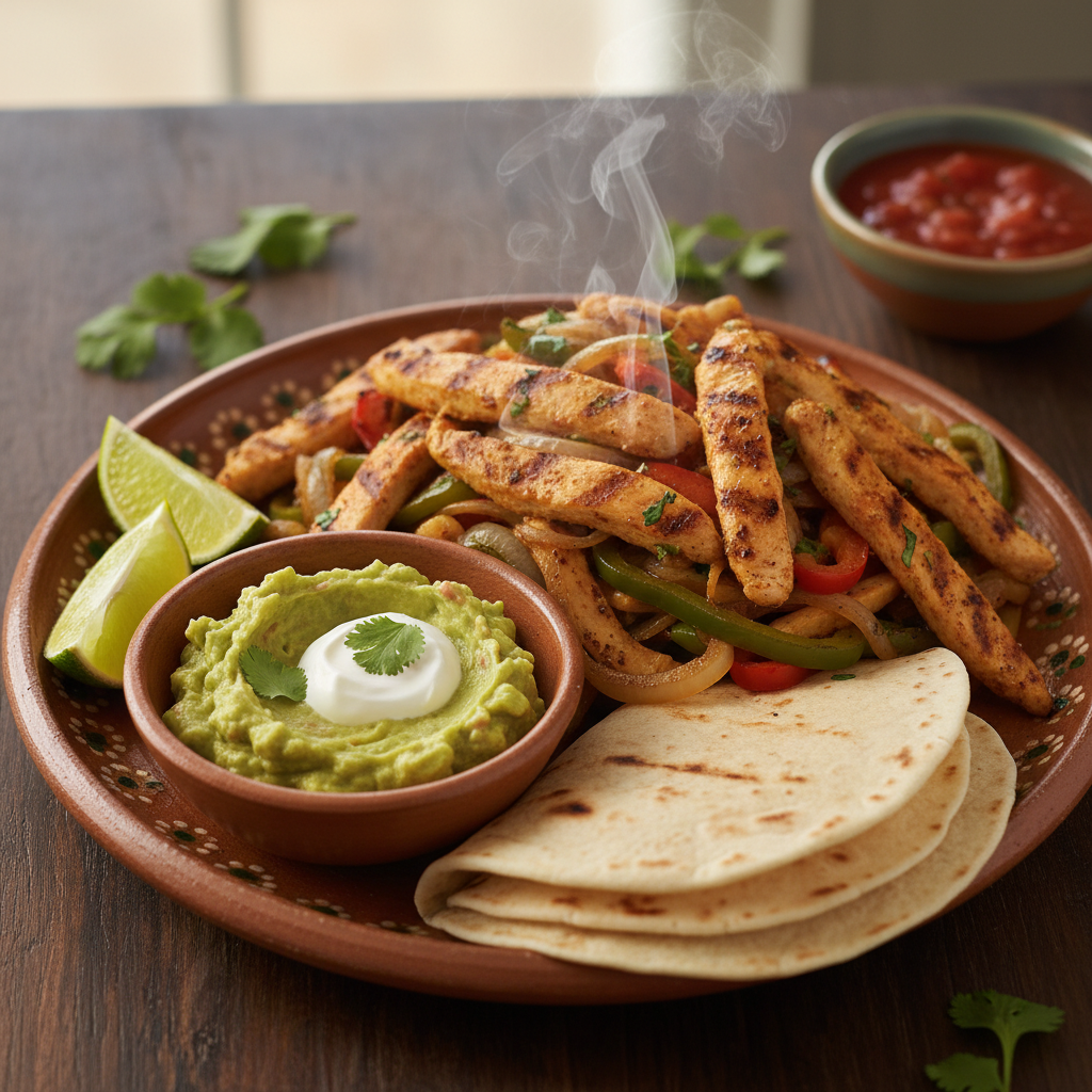 Tips for cooking and serving chicken fajitas