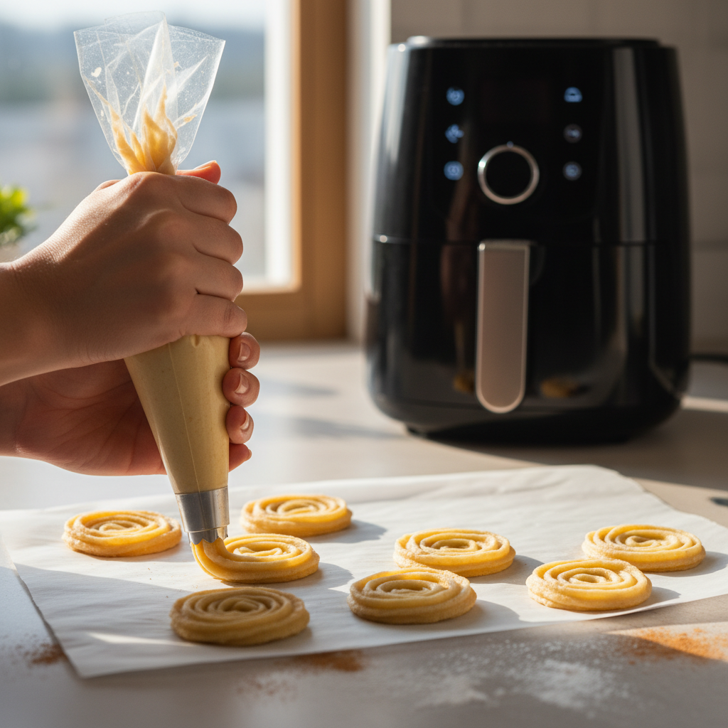 Close-up of churro bites