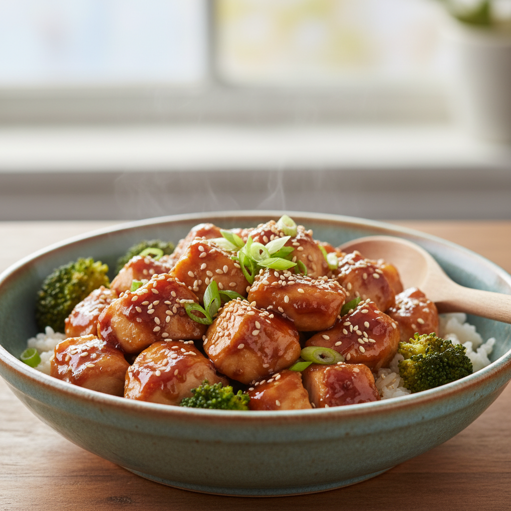 Crockpot Teriyaki Chicken preparation