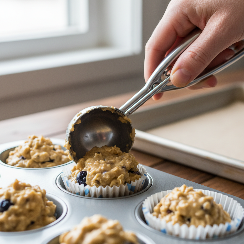 Instructions for making buttermilk muffins