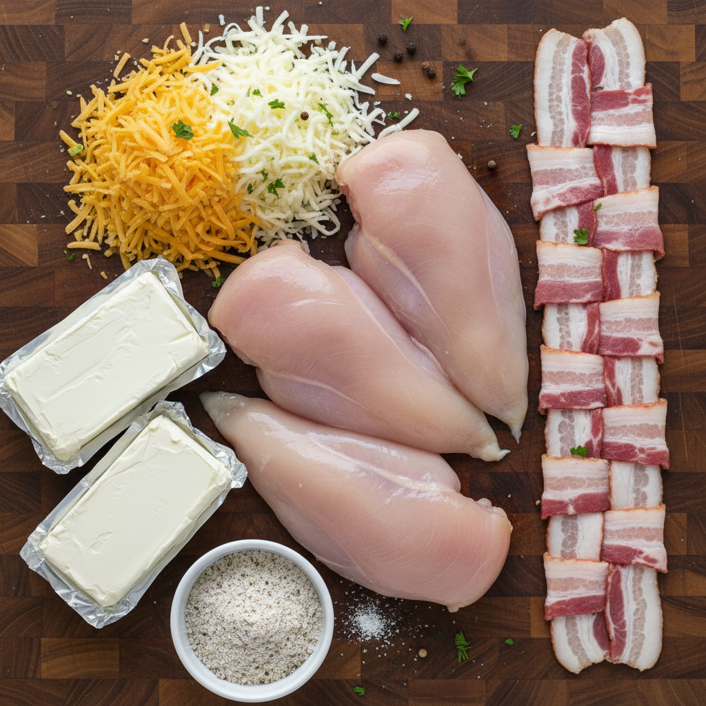 Ingredients for Crack Chicken Casserole