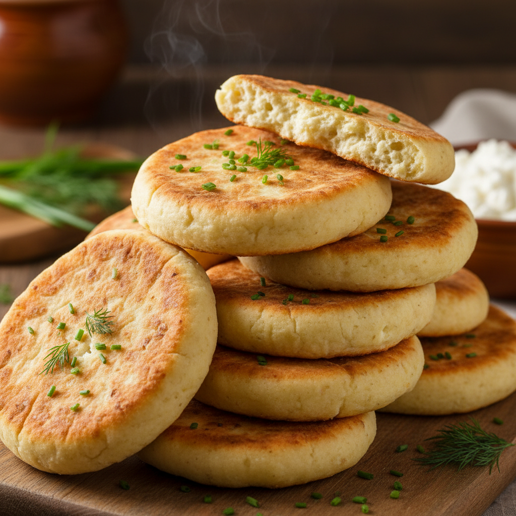 Mini Cottage Cheese Flatbreads