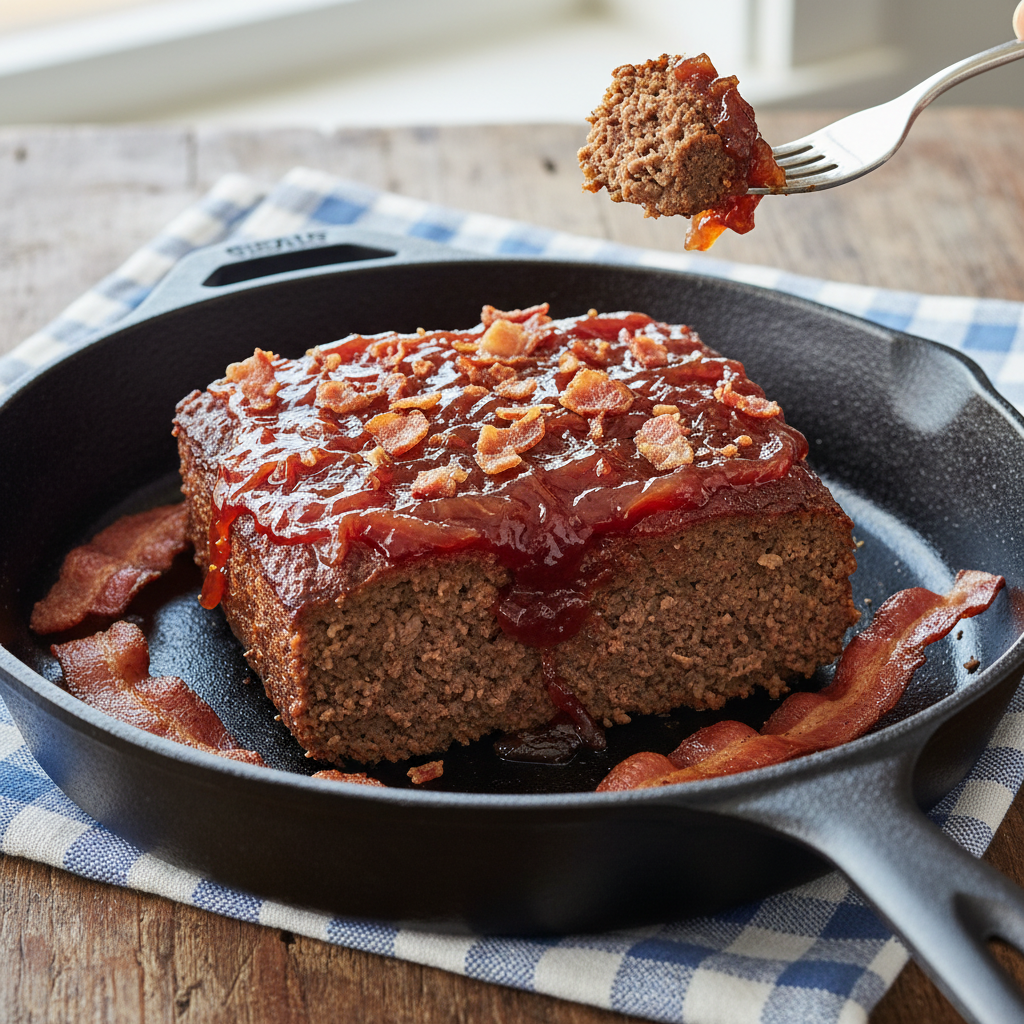 Sweet onion jam used on meatloaf