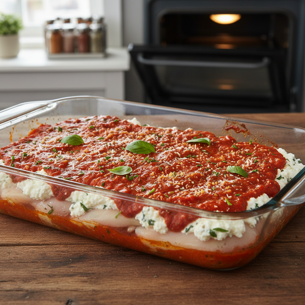 Instructions to Make Chicken Lasagna