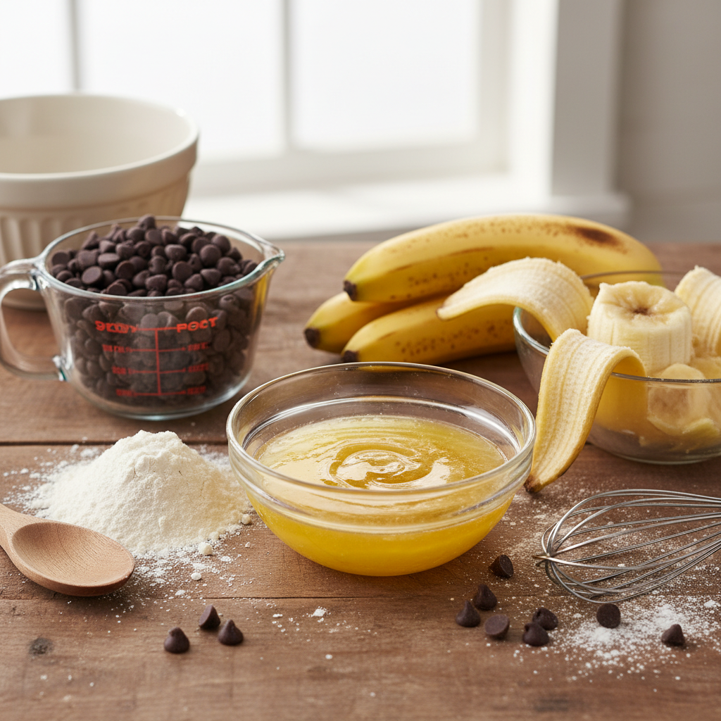 Banana Bread Cookies ingredients list