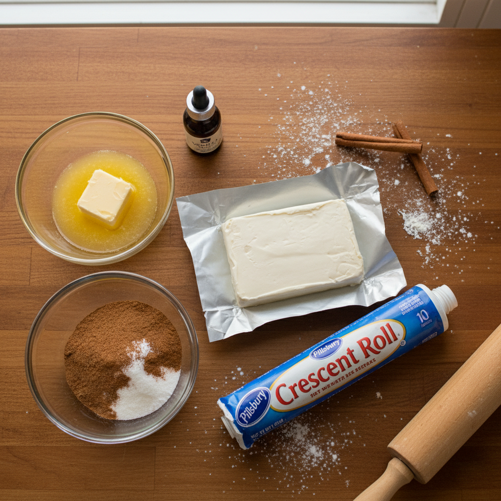 Ingredients for Sopapilla Cheesecake