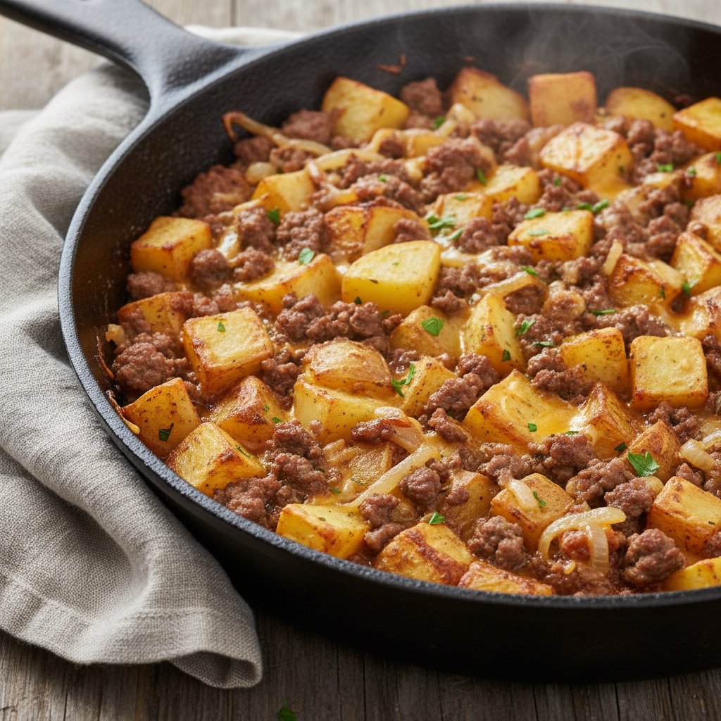 Why You’ll Love This - Ground Beef and Potato Skillet