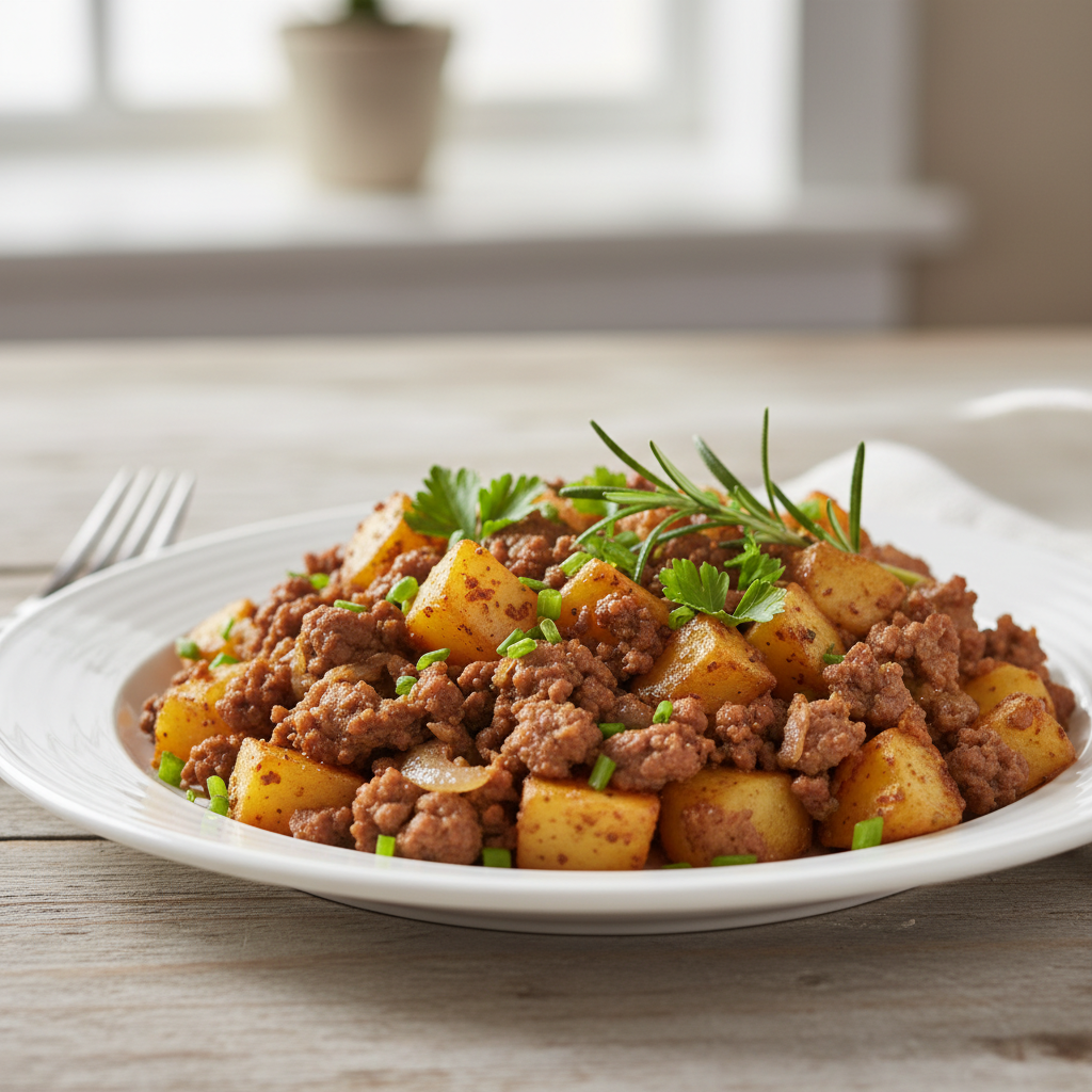 Cooking Tips and Serving Suggestions for Ground Beef and Potato Skillet