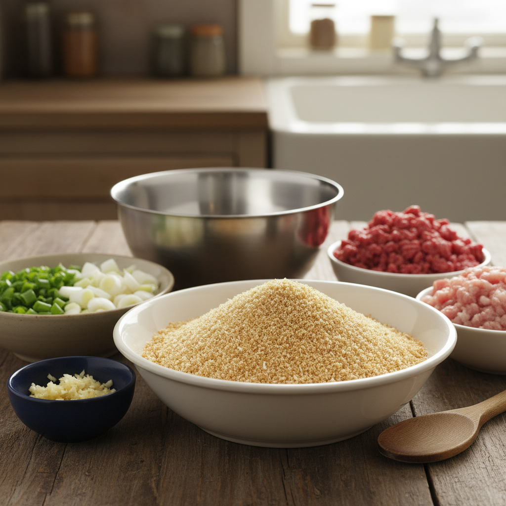 Ingredients for Asian Meatballs