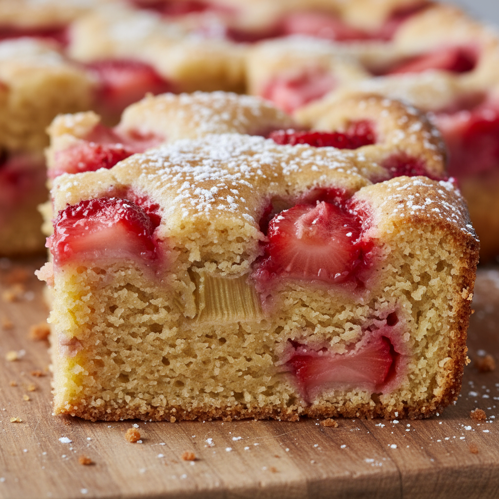 Why You’ll Love This - Strawberry Rhubarb Blondie
