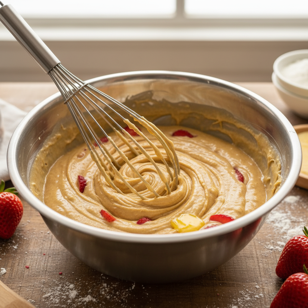 Instructions for Strawberry Rhubarb Blondie