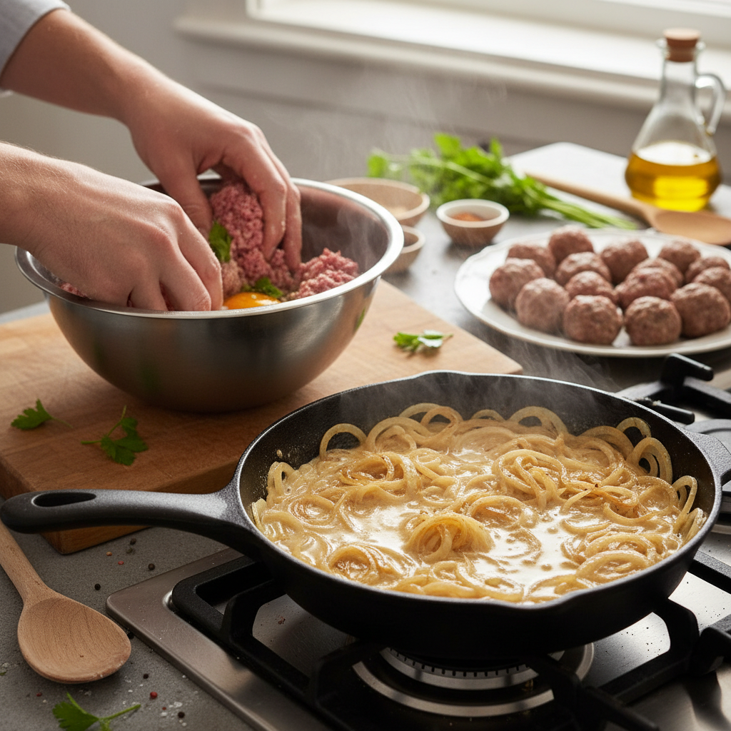 Ingredients for Swedish Meatballs