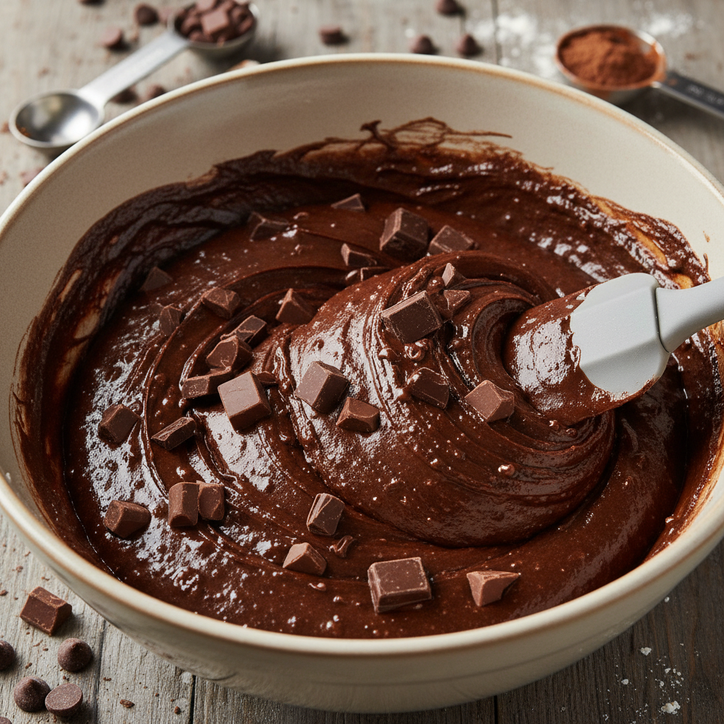 Brownie ingredients laid out