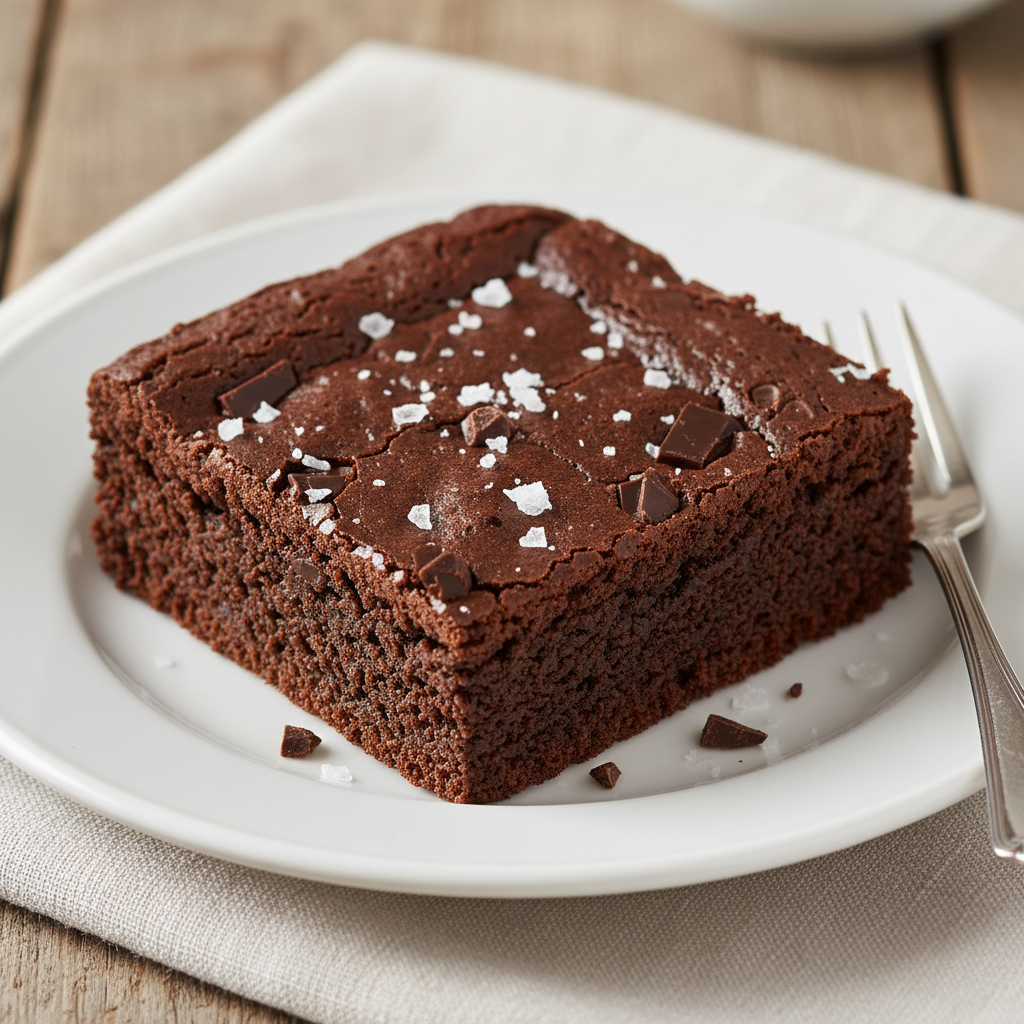 Tips for cooking brownies written on a chalkboard