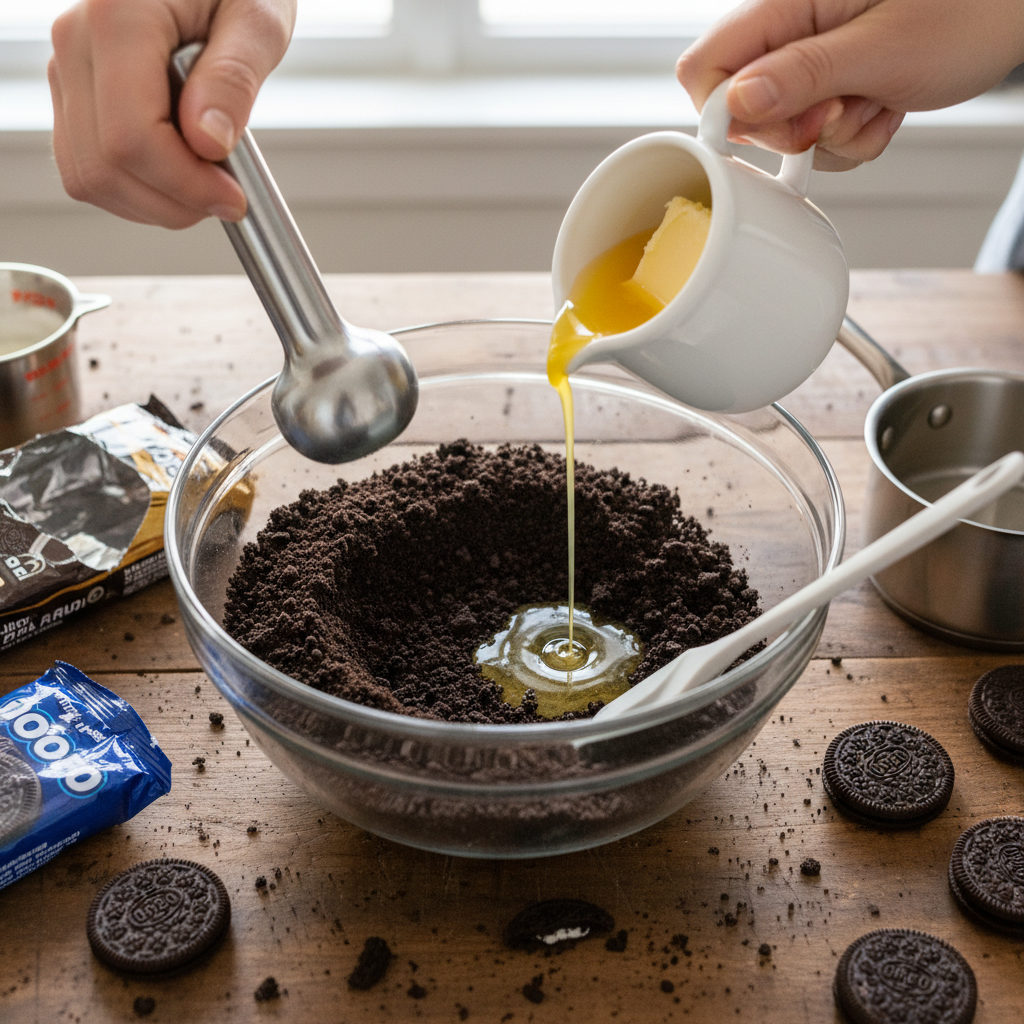 Ingredients for No-Bake Oreo Cheesecake