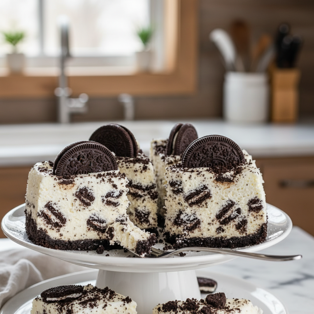 Instructions for No-Bake Oreo Cheesecake