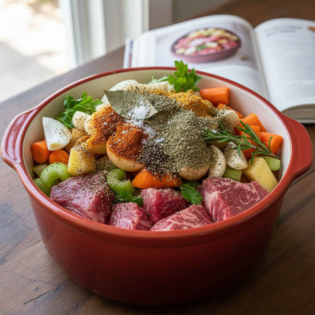 Instructions for Crock Pot Beef Stew