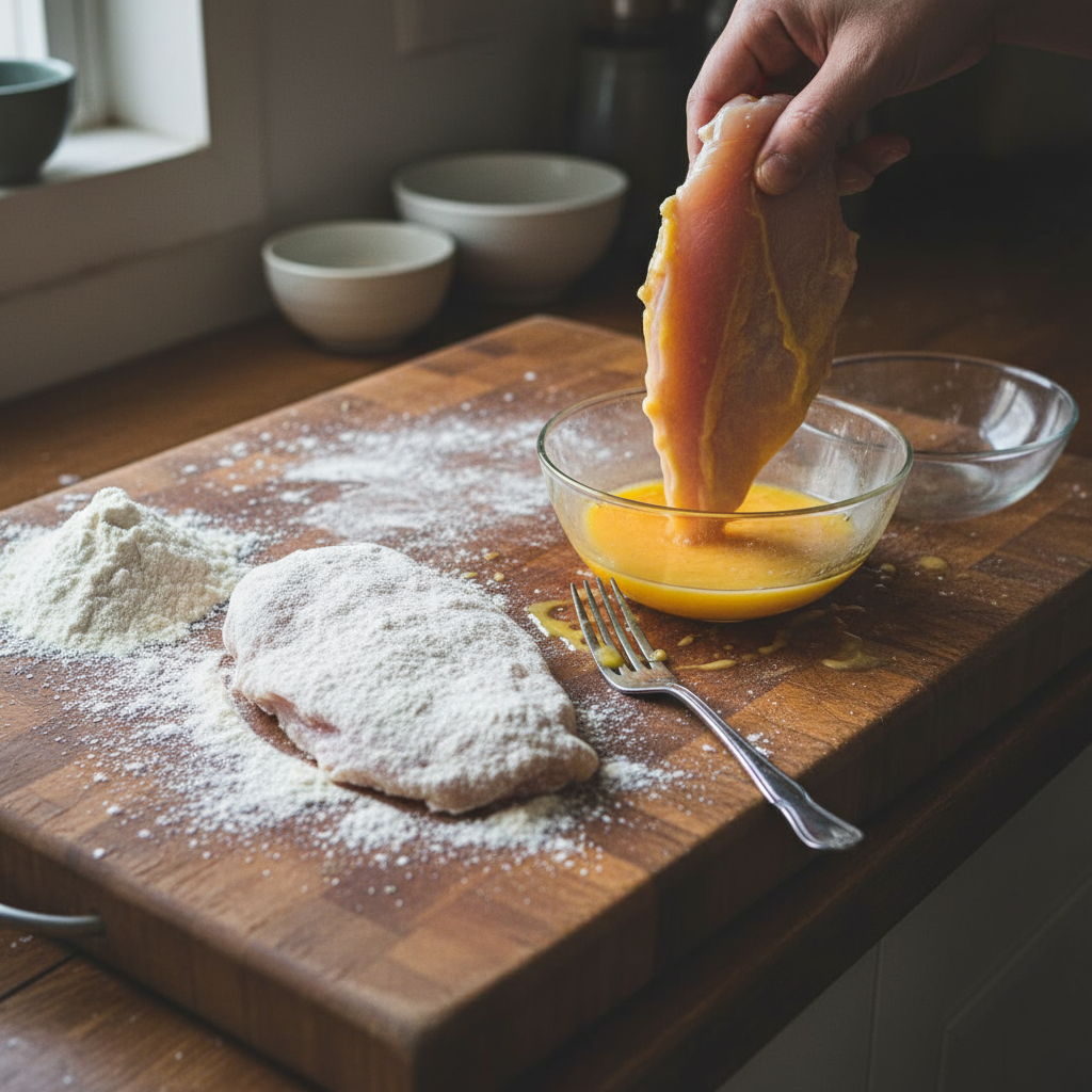 Step-by-step instructions for cooking Chicken Frenchays