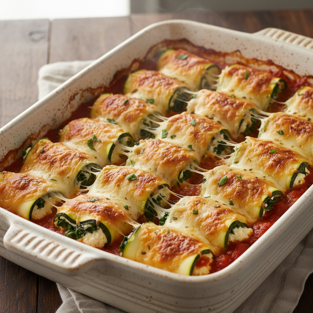 Steps to prepare zucchini rollatini