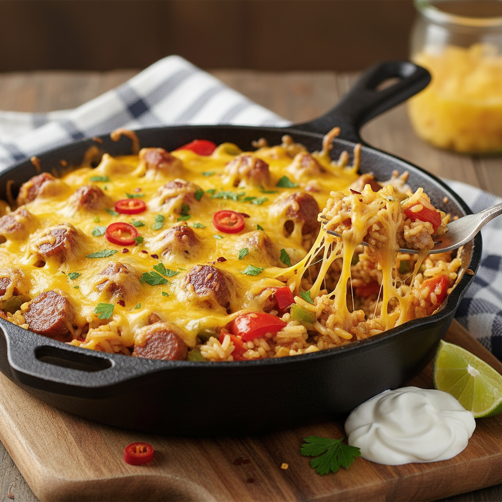 Cooking Tips for Cheesy Sausage Rice Skillet